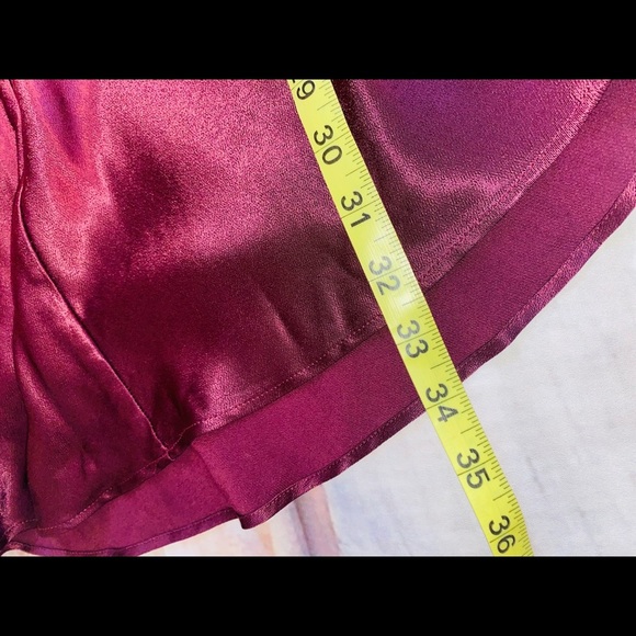 Johnny Was Silky Maroon Maxi Skirt sz S - Picture 8 of 10